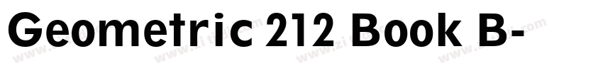 Geometric 212 Book B字体转换